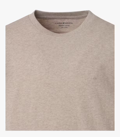 Tricou O-neck bumbac barbati CASA MODA 00420 bej [2]