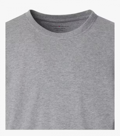 Tricou O-neck bumbac barbati CASA MODA 004200 gri deschis [2]