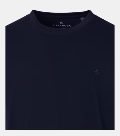 Set 2 tricou bumbac O-neck barbati CASA MODA bleumarin [1]