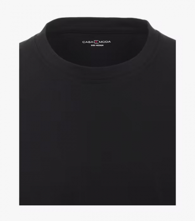 Tricou O-neck bumbac barbati CASA MODA 092500 negru - set 2 bucati [2]