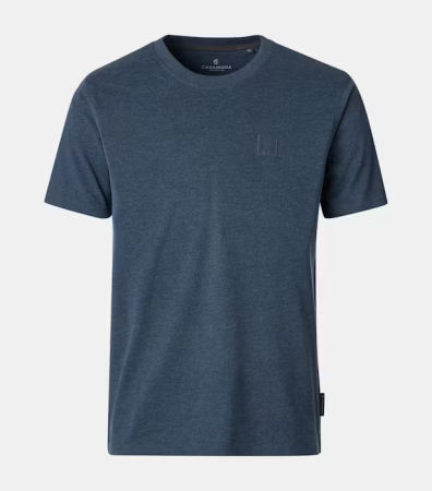 tricouri uni - Tricou O Neck barbati CASA MODA albastru inchis