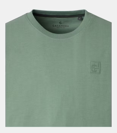 Tricou O Neck barbati CASA MODA verde deschis [2]