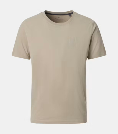 tricouri uni - Tricou O Neck barbati CASA MODA bej