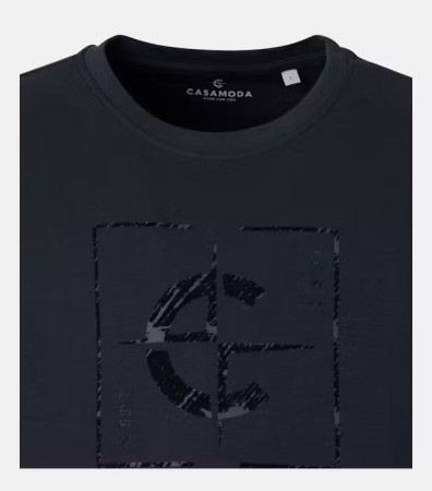 Tricou O Neck barbati CASA MODA logo bleumarin [2]