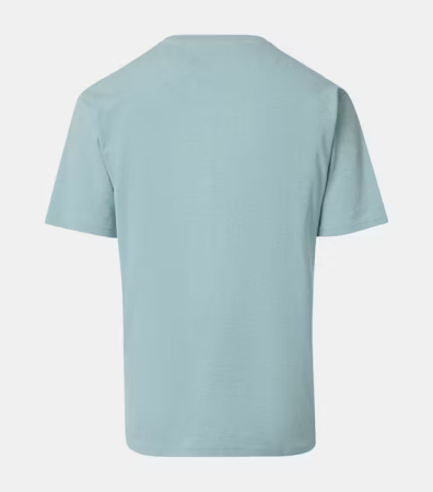 Tricou O Neck barbati CASA MODA logo turcoaz deschis [1]
