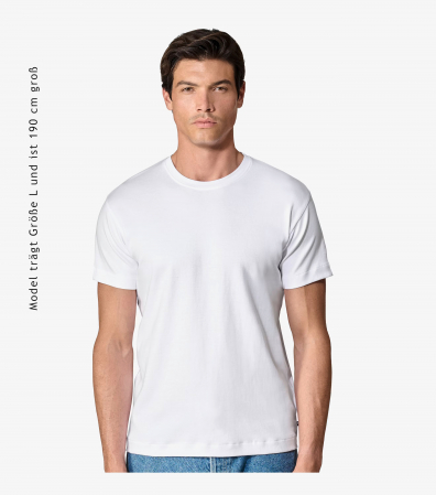 Tricou O-neck bumbac barbati VENTI uni alb [3]