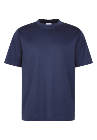 tricouri maneca scurta - Tricou bumbac guler rotund barbati SEIDENSTICKER albastru inchis