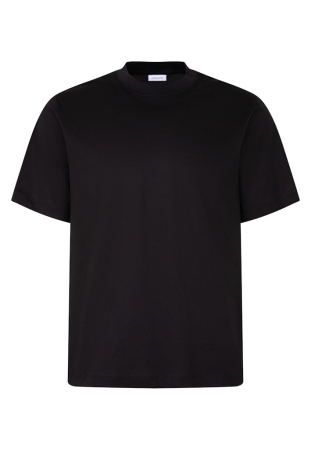 tricouri maneca scurta - Tricou bumbac guler rotund barbati SEIDENSTICKER negru