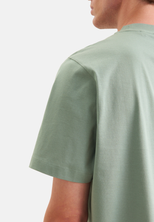Tricou bumbac barbati O Neck SEIDENSTICKER vernil uni [1]