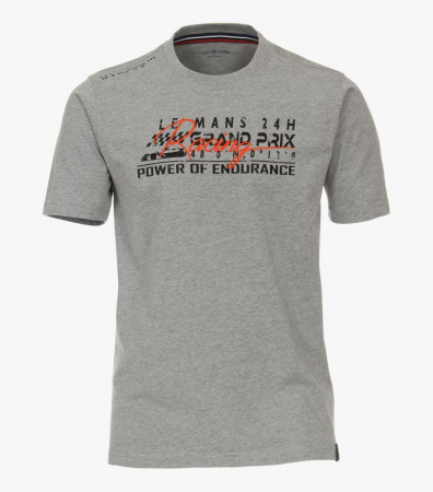 tricou imprimeu - Tricou bumbac barbati CASA MODA Racing gri