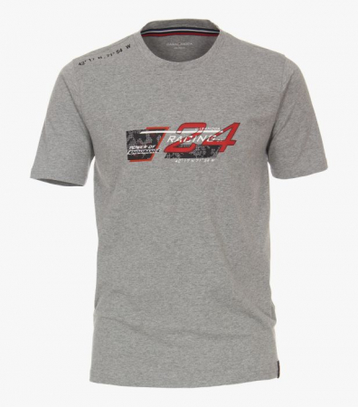 tricou imprimeu - Tricou bumbac barbati CASA MODA Racing gri