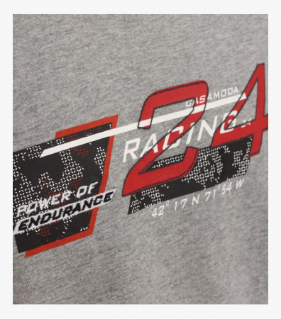 Tricou bumbac barbati CASA MODA Racing gri [4]