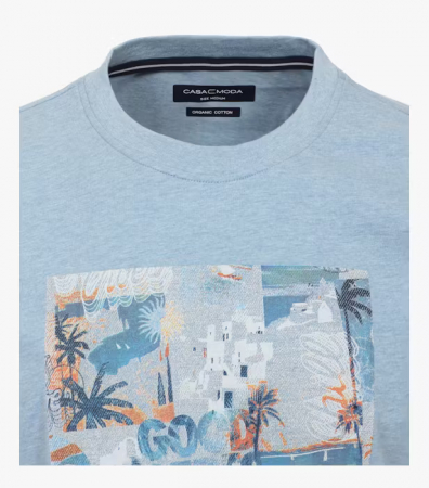 Tricou bumbac barbati CASA MODA Atlantic Spirit bleu [2]