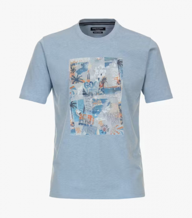 Tricouri - Tricou bumbac barbati CASA MODA Atlantic Spirit bleu