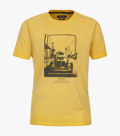 Tricouri - Tricou O-neck bumbac barbati CASA MODA Atlantic Spirit galben