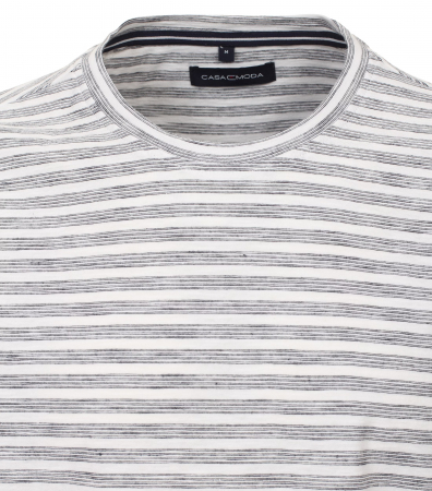 Tricou O-neck bumbac barbati CASA MODA alb dungulite [2]