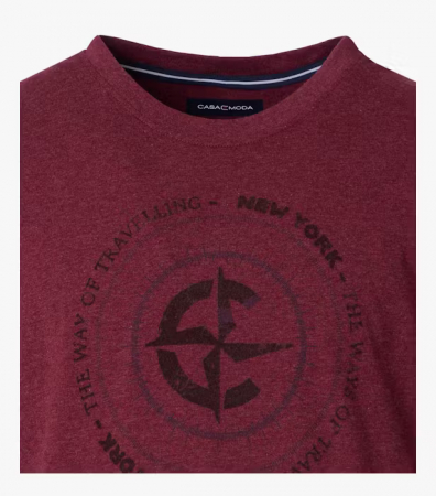 Tricou bumbac O-neck barbati CASA MODA NEW YORK visiniu [2]
