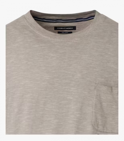 Tricou O Neck bumbac barbati CASA MODA New York bej [2]