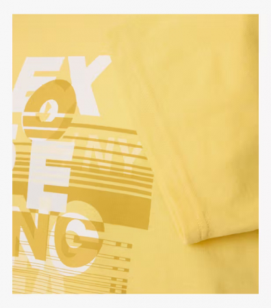 Tricou O Neck barbati CASA MODA New York galben [3]