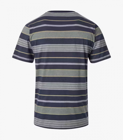 Tricou O Neck bumbac barbati CASA MODA dungi oliv/bleumarin [1]