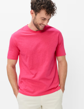 Tricou O Neck bumbac barbati BRAX TROY  roz [1]