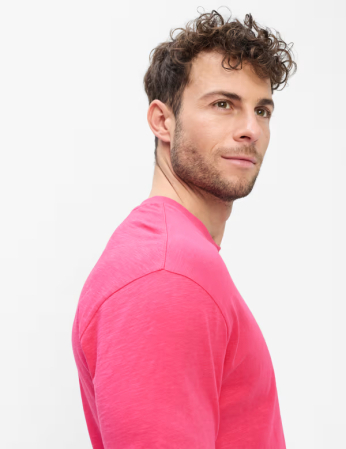 Tricou O Neck bumbac barbati BRAX TROY  roz [5]
