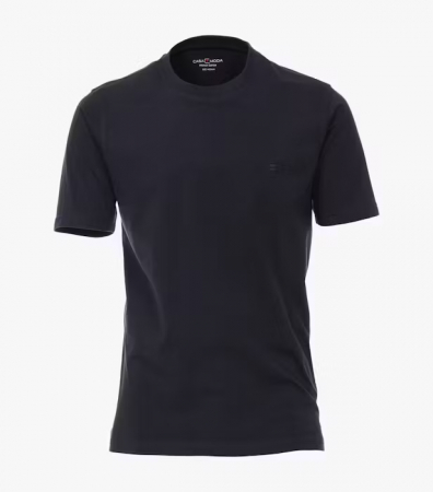 tricouri uni - Tricou O-neck bumbac barbati CASA MODA 004200 bleumarin