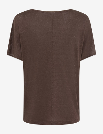 Tricou de in guler rotund femei BRAX CAELEN S maro [4]