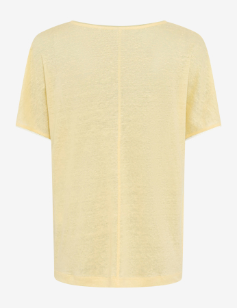 Tricou de in guler rotund femei BRAX CAELEN S galben [4]