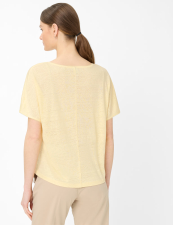 Tricou de in guler rotund femei BRAX CAELEN S galben [2]