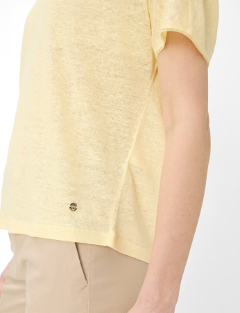 Tricou de in guler rotund femei BRAX CAELEN S galben [6]
