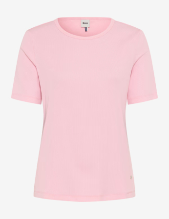 Articole femei - Tricou O Neck bumbac femei BRAX CARINA S  roz