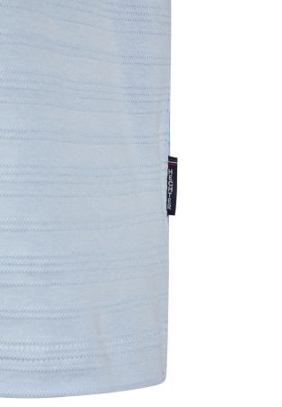 Tricou jerseu bumbac guler rotund barbati HECHTER bleu dungi tricotate [3]