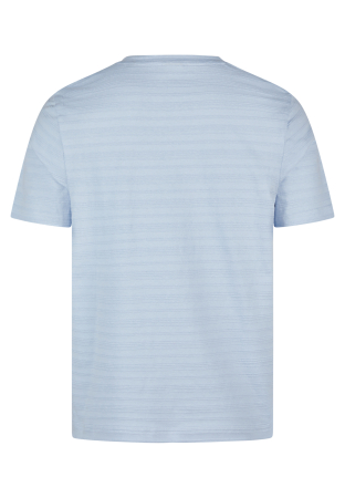 Tricou jerseu bumbac guler rotund barbati HECHTER bleu dungi tricotate [1]