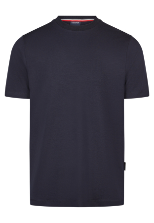 Tricouri - Tricou jerseu lyocell guler rotund barbati HECHTER bleumarin