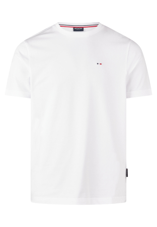 Tricouri - Tricou jerseu bumbac organic guler rotund barbati HECHTER  alb