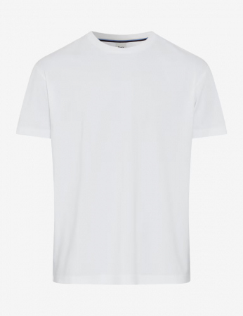 tricouri maneca scurta - Tricou O-neck bumbac barbati BRAX TED alb