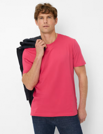 Tricou O-neck bumbac barbati BRAX TED corai [2]