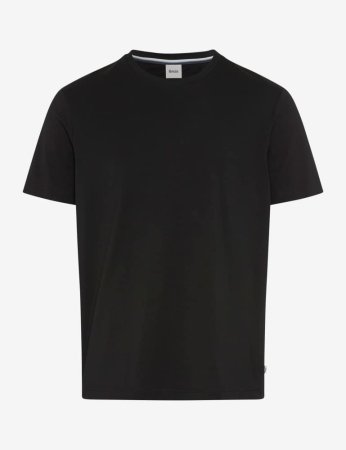 tricouri uni - Tricou O-neck bumbac barbati BRAX TED negru
