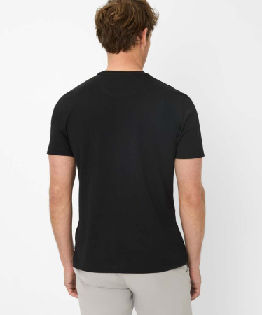 Tricou O-neck bumbac barbati BRAX TED negru [3]