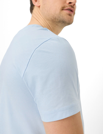 Tricou O-neck bumbac barbati BRAX TED bleu [6]