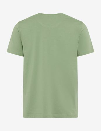 Tricou O-neck bumbac barbati BRAX TED verde deschis [1]