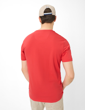 Tricou O-neck bumbac barbati BRAX TED corai [3]