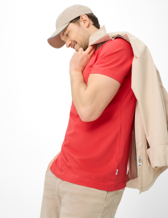 Tricou O-neck bumbac barbati BRAX TED corai [5]