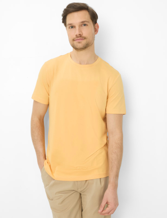 Tricou O-neck bumbac barbati BRAX TED galben [2]