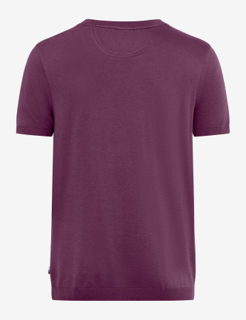 Tricou O-neck bumbac barbati BRAX TED mov [1]