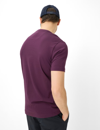 Tricou O-neck bumbac barbati BRAX TED mov [3]
