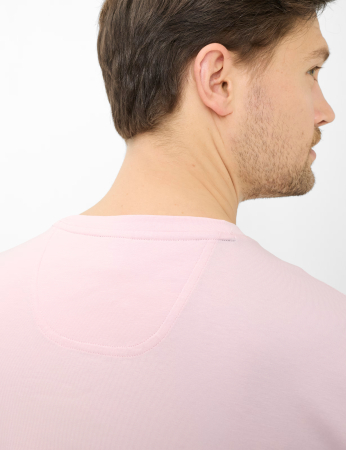 Tricou O-neck bumbac barbati BRAX TED roz [6]