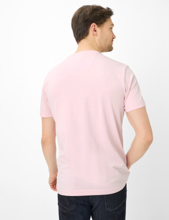 Tricou O-neck bumbac barbati BRAX TED roz [3]