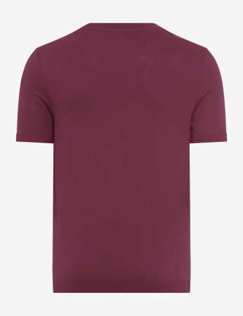 Tricou O Neck bumbac/modal barbati BRAX TREVO visiniu [1]